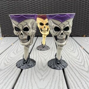 Vintage Halloween glassware, Halloween decorations